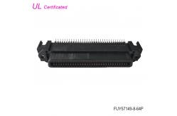 China Right Angle PCB 64 Pin Centronics Female Connector 32pairs without Shell supplier
