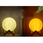 Moon ball night light portable rechargeable battery 3d moon lamp with different size and customized patent for sale