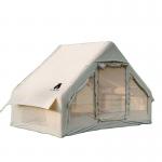 Popular Glamping Canvas Inflatable Outdoor Camping Customized Luxury Polyester Air Family Tent for camping for sale