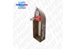China Visual Merchandising Custom Cardboard Shelf Display PVC Clear Window For Beverage Drinks supplier