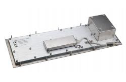 China USB Top Panel Mount 69 Keys Industrial dot braille Keyboard With Laser Trackball supplier