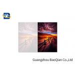 PET / PP Material 3D Picture Cards , Custom Lenticular Cards Beautiful Landscape Pattern