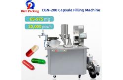 China Semi Automatic Capsule Filling Powder Machine With Sowing Protective Device supplier