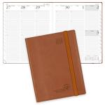 Softcover Weekly Academic Planner 2023 2023 Brown Vegan Leather for sale