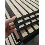 11mm 13mm 21mm Soundproof Wood Akupanel Natural Oak Acoustic Slat Wood Wall Panels for sale