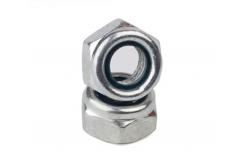 China Fine Pitch DIN 985 Hexagon Nylon Insert Lock Nuts ZINC PLATED supplier