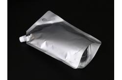 China Custom Printed Aluminum Foil Pouches Upright Red / White Wine Resealable Spout Pouch supplier