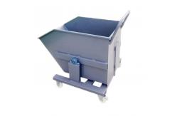 China Highly Efficient Steel Metal Self Tipping Bin Automatic Dumping Trash Can supplier