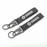 Premium Custom Woven Lanyard Keychain - Branded Motorcycle Accessories & Polished Metal Hardware for sale