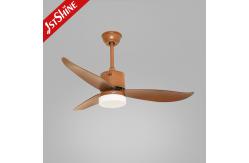 China Modern Indoor Plastic Ceiling Fan With Light And Remote Control 6 Speed supplier