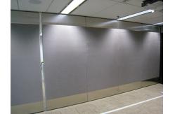 China Aluminium Track Roller Melamine Surface Portable Room Divider Sliding Folding Partition Walls supplier