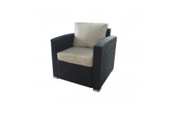 China Discount Rattan Furniture Double / Single Wicker Sofa Set With Table supplier