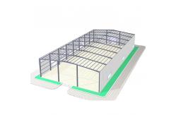 China Large Span Metal Steel Structure Warehouse Building With Aluminum Alloy Windows supplier