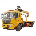 Factory Customized DFAC DongFeng Recovery Truck Heavy Duty 10Ton Flatbed Platform Tow Wrecker Truck With Mounted Crane for sale