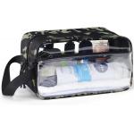 Traveling See Through Clear Toiletry Bag With Handle For Men for sale