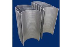 China Welded Johnson Wedge Wire , DSM Sieve Wedge Wire Mesh For Static Sieve supplier