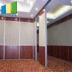 Melamine Commercial Movable Partition Walls Sliding Folding Divider For Office