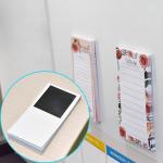 Custom Flower Magnetic Fridge Notepads Family Planner