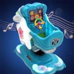 Factory direct sale Aviator No.1 swing machine baby electric coin-operated cradle MP5 kid toy car for sale