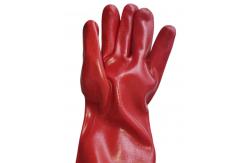 China Hands Protecting Honey Beekeeping Gloves With White Canvas And Red Rubber supplier