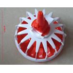 Red and white adjustable 16-cell round tray
