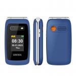 Speed Dial Flip Elderly Mobile Phones 1450mAh UNIWA V202T Blue Lightweight for sale