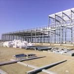 Customizable Prefabricated Steel Structure Warehouse Featuring Steel Color Sheet Cladding for sale