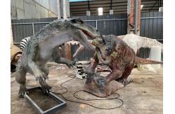 China Dinosaur Park 3D Dinosaur Animatronics dilophosaurus Robot Dinosaur Model supplier