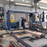 DS2000 Double Circular Sawmill 2000mm Electric Swing Blade Sawmill