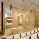 Folding Aluminium Door Wooden Surface Movable Office Operable Partition Wall for sale