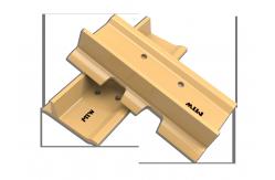 China SG Grouser Track Shoe Plate D60A Single Grouser Track Shoes supplier