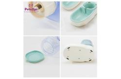 China Blue Easy Carrying 2.5kg PP Pet Feeder Bowls supplier