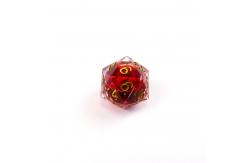 China Pomegranate liquid natural resin multi -faceted tablet game dice set dnd dice supplier