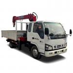 Original Double Cabin ISUZU 4x2 2 Ton 3.2 Ton Crane Mounted Truck for sale