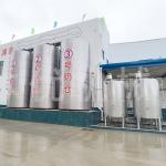 ISO CE SGS Milk Production Machine , 250ml Aseptic Pouch Packing Milk Dairy Plant Machinery for sale