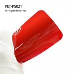 PET-PS021 PET Crystal Ferrari Red Vinyl Gloss Wrap Film Fatigue Resistant for sale