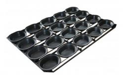China RK Bakeware China Foodservice NSF Oval 180g Self Cutting Lunch Pastry Pie Tray supplier