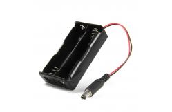 China Black Two 18650 Battery Holder Case With Switch supplier