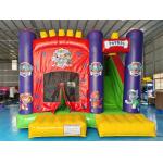 Funny Party Playground Inflatable Games Patrol Cartoon Inflatable Bouncy House With Slide Inflatable Combo For Kids for sale