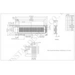 16*2 Character STN Monochrome ST7066 Wide Temperature LCD Module