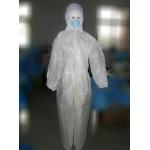 Biohazard Medical Disposable Plastic Suit Protective Clothing With Hood for sale