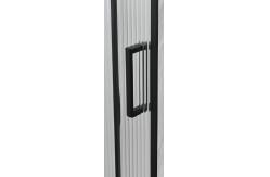 China Customizable Square Shower Enclosures With Narrow Reeded Glass For Modern supplier