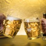 Large Plastic Custom Drinking Cups Dimple Stein Beer Mugs with Handle 20oz