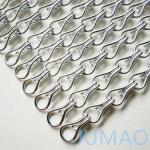Door Chain Link Fence Curtains Aluminium Chain Link Fly Screens ODM for sale