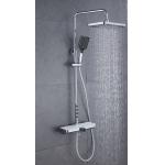 360 Swivel Spout Jet SPA Spray L Design Stainless Steel Shower Set