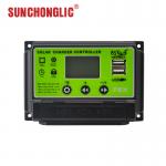 Intput 20A PWM Solar Charger Controllers 2A Output 12v 24v Solar Charge Controller