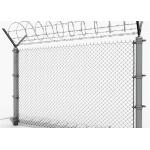 Sports Ground Galvanized Q195 2.0mm Chain Link Wire Mesh Fencing 1.8m Height for sale