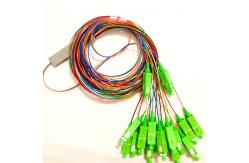 China FTTH 2x16 PVC Fiber Optic PLC Splitter With Sc / Apc Connector supplier