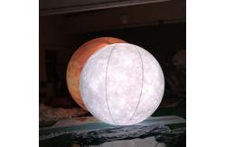 China Customized Logo Giant inflatable Balloon Flying Led Light Helium Inflatable Flag Balloon supplier