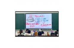 China Qtenboard Touch Screen 55 Inch Dual System Interactive Smart Board For Teaching supplier